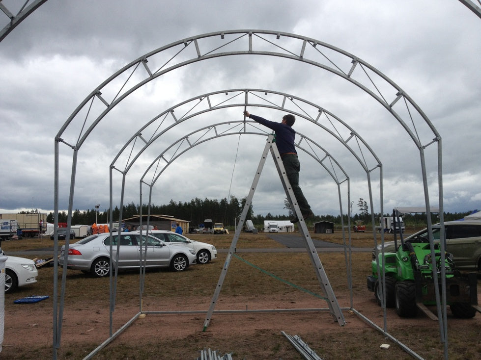 Landtek pressuhalli pitkä ja korkea 4x12x3m - Landtek