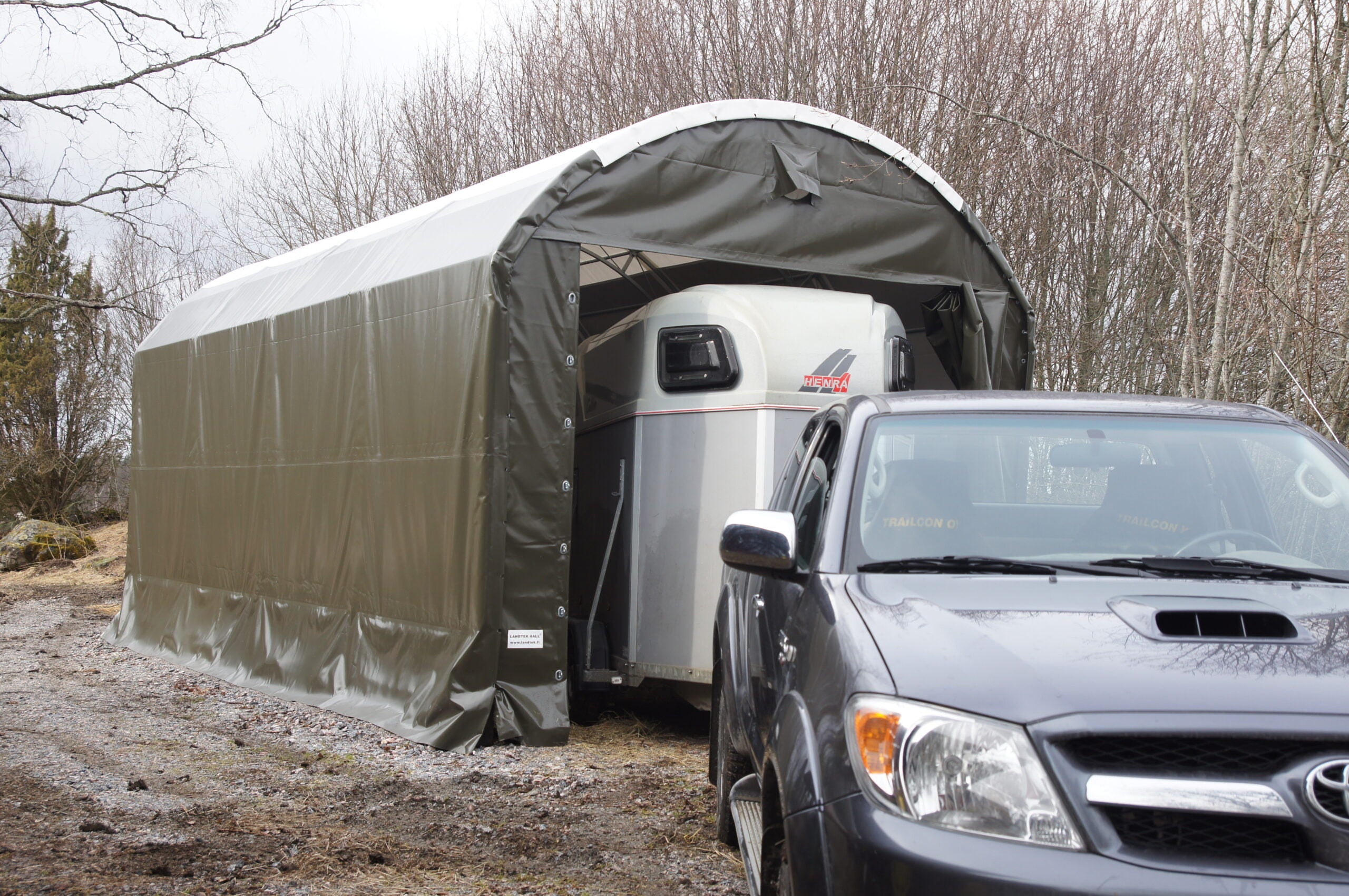 Landtek traktoritalli 4x8x2,5m - Landtek