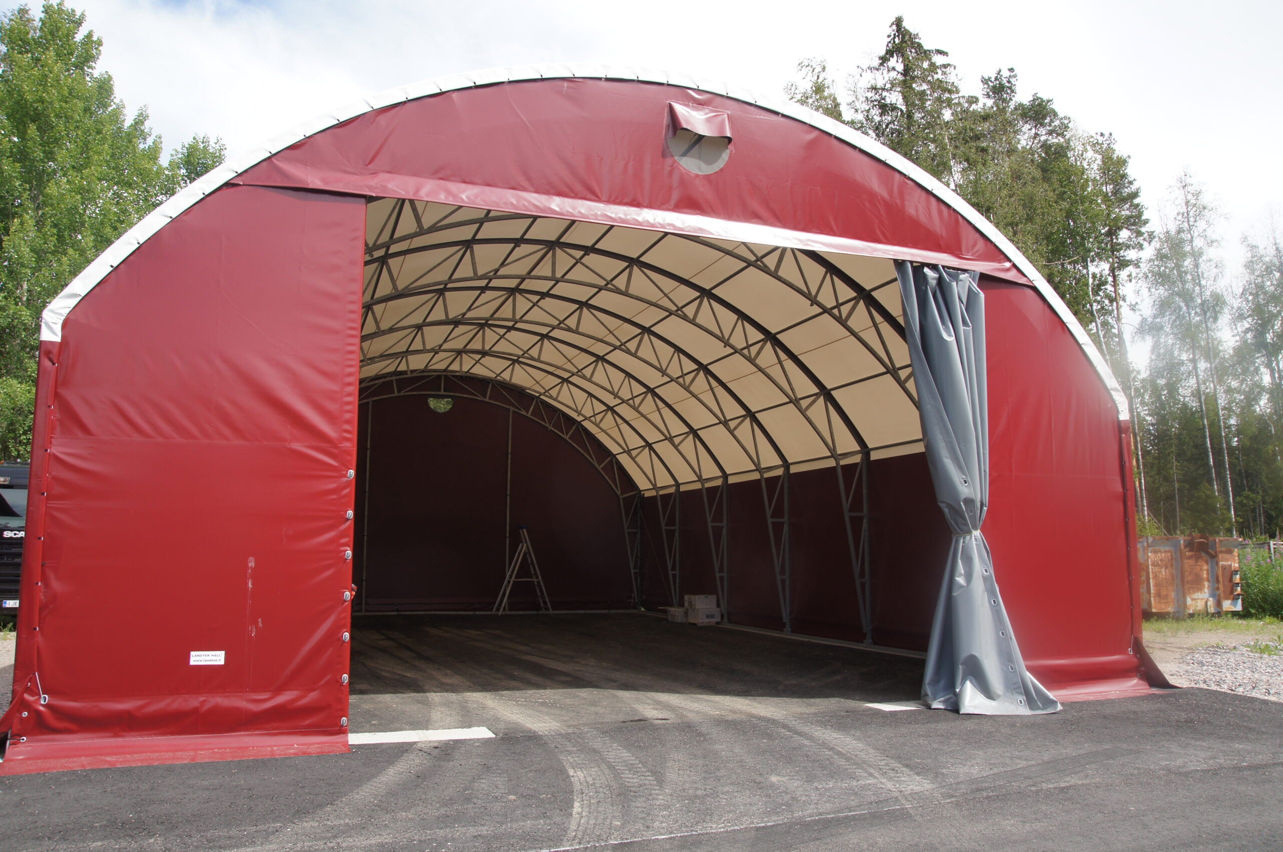 Landtek Halli 10x20mx3 Sivuovella - Landtek