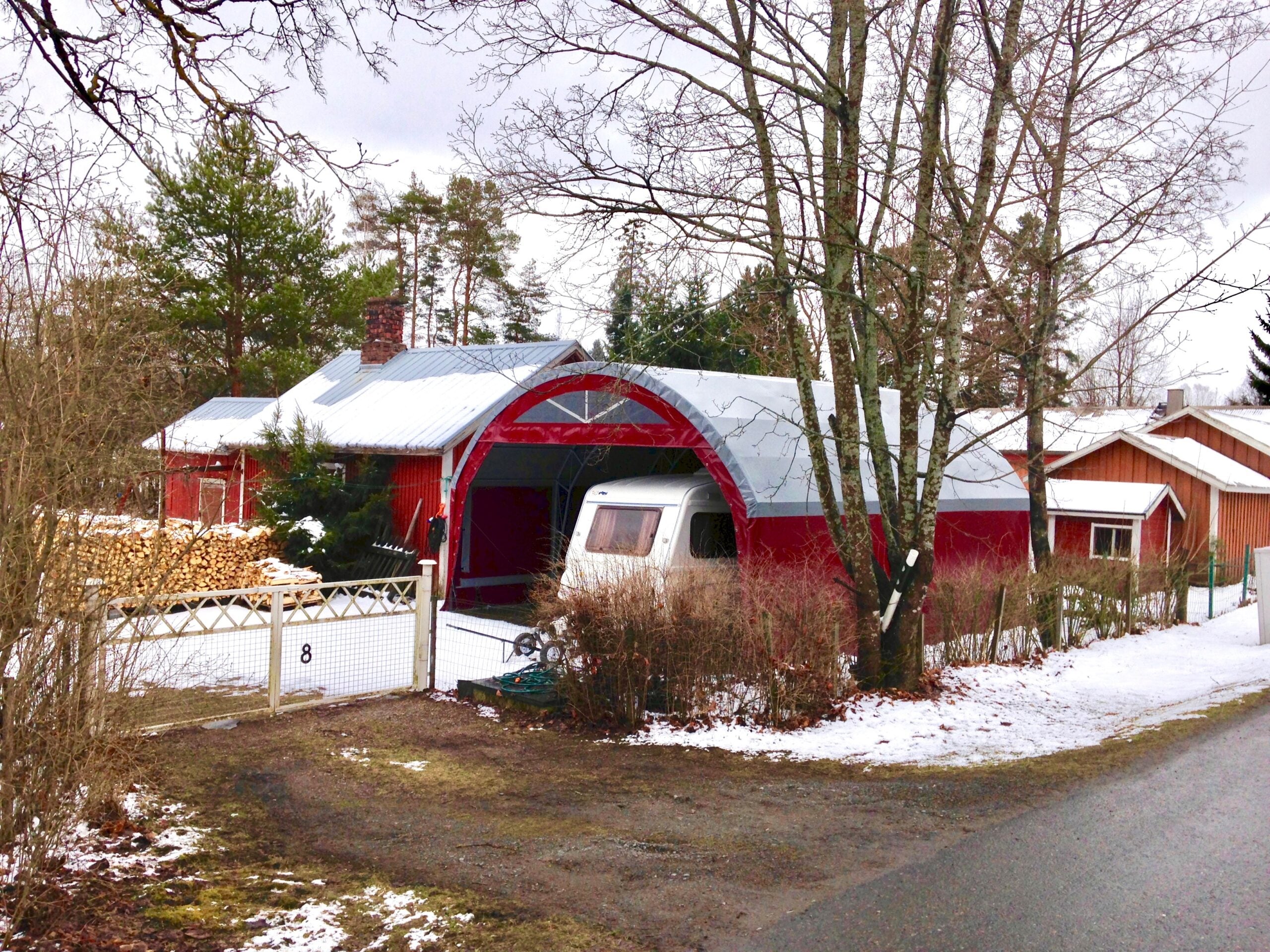 Pressutalli 5-v takuulla 4x6x2 Auto – traktoritalli - Landtek