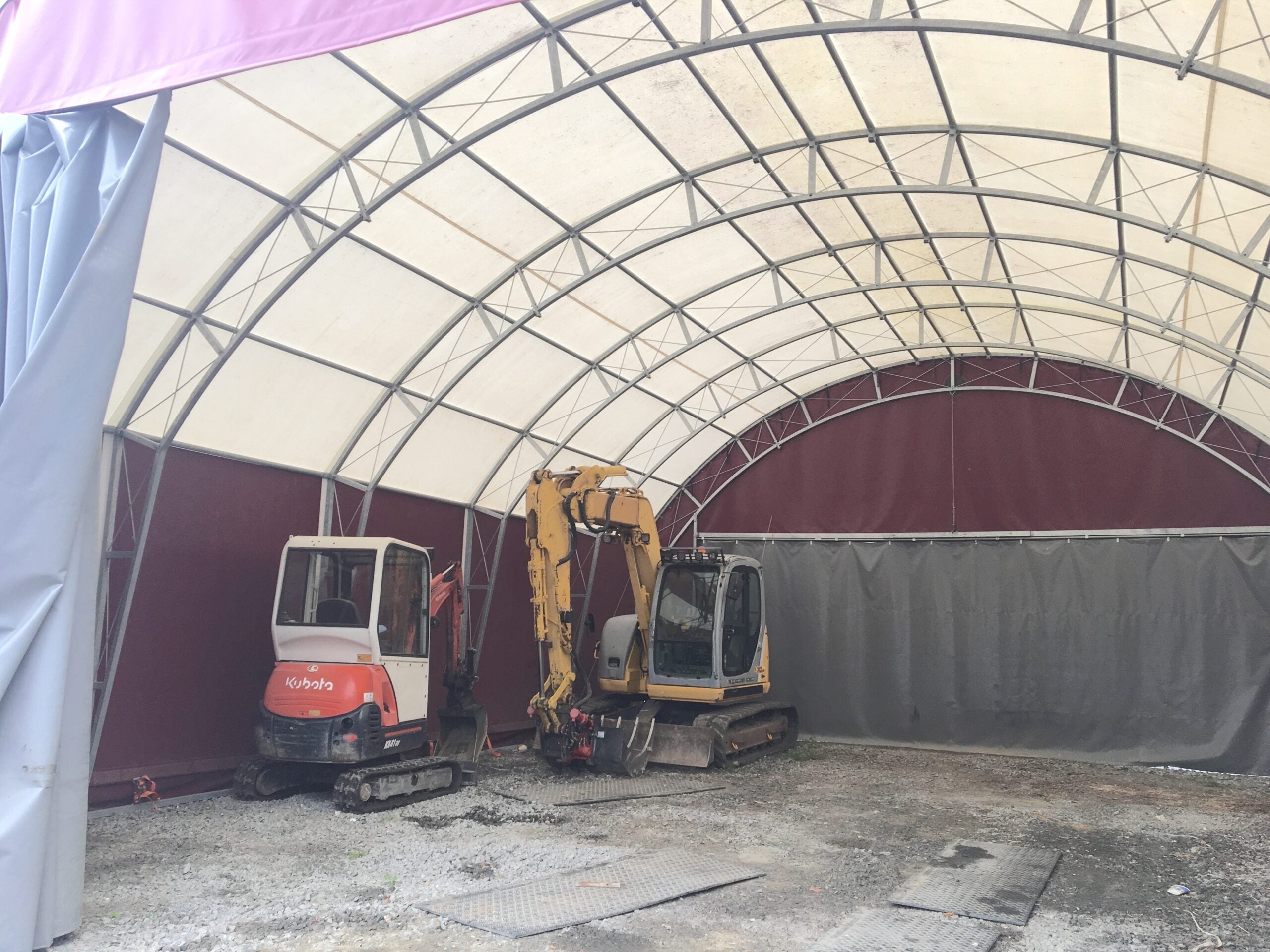 Landtek Halli 10x20mx3 Sivuovella - Landtek