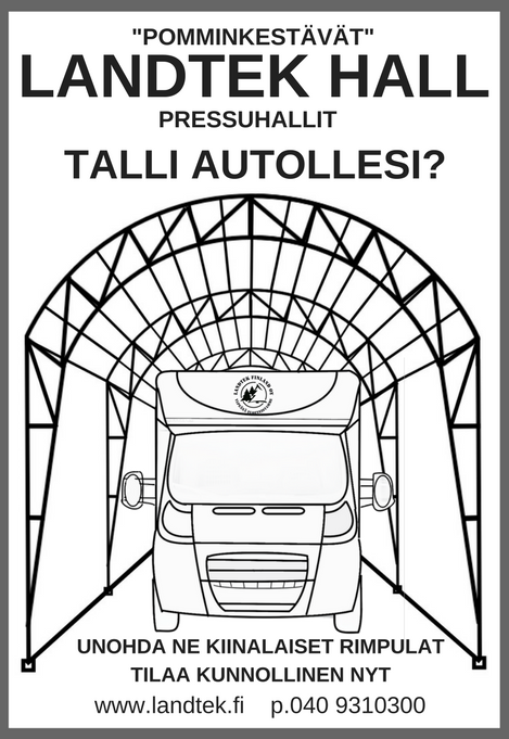 Landtek Hall 4x10x3 CARAVAN SPECIAL PITKÄ - Landtek