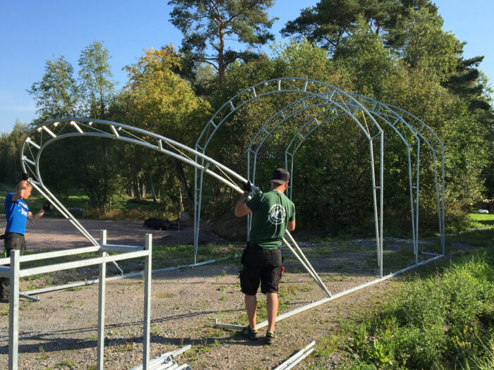 Landtek traktoritalli 4x8x2,5m - Landtek