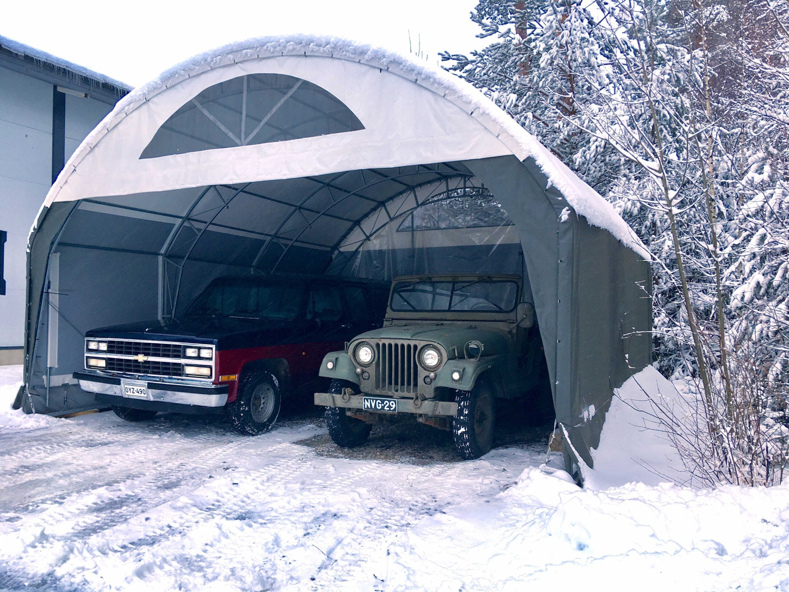 Paritalli / pressukatos 6x6x2m - Landtek