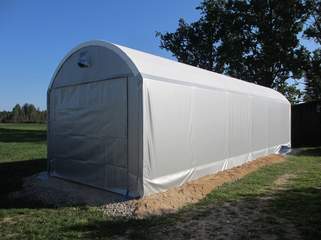 Landtek pressuhalli pitkä ja korkea 4x12x3m - Landtek