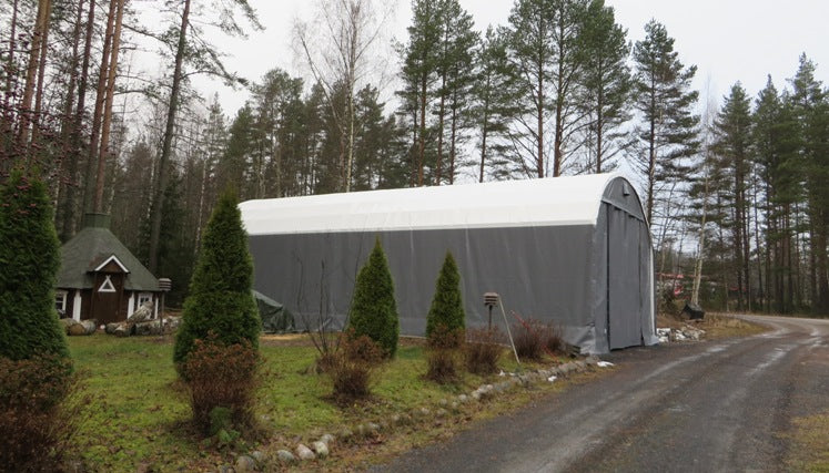 Landtek Hall 6x10m. Pihavarasto asuntoautolle, veneelle jne - Landtek