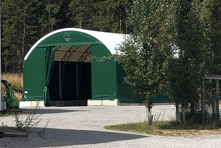 Maatilahalli 10x20x3m 4x6m ovella - Landtek