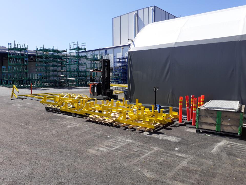 Landtek kalustosuoja 8×7,5m - Landtek